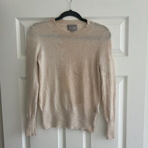 J. Crew Beige 100% cashmere sweater